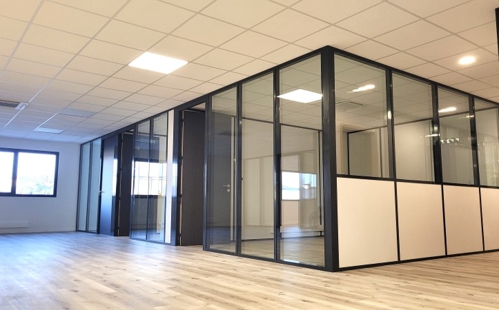 Cloisons modulaires bureaux Lorient