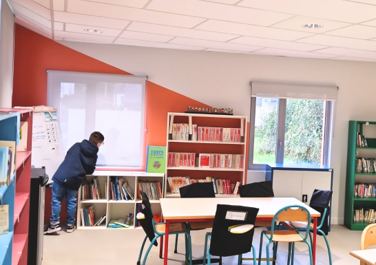 Image Panneaux muraux et plafonds acoustiques – Ecole élémentaire Barbusse à Lanester (56)