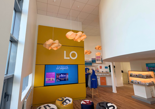 Image Plafonds acoustiques et cloisons – Office du Tourisme de Lorient (56)